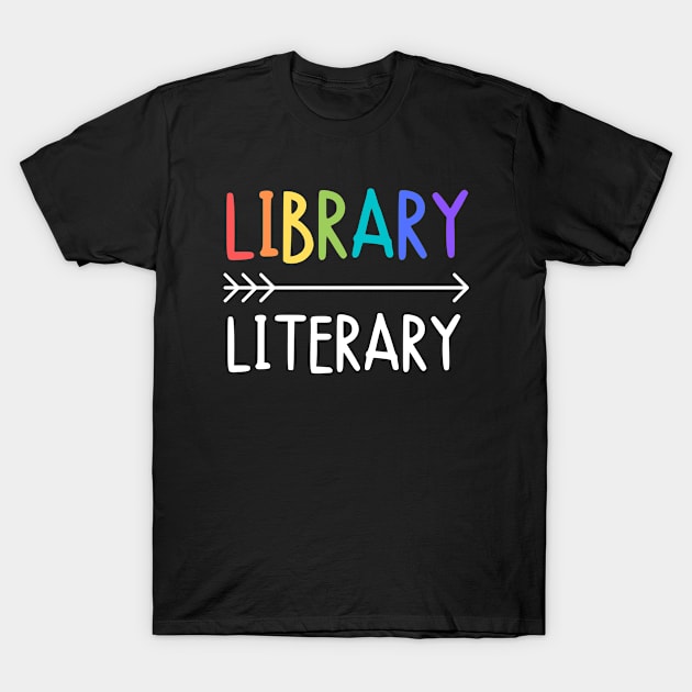 Library Literary T-Shirt by FunnyStylesShop